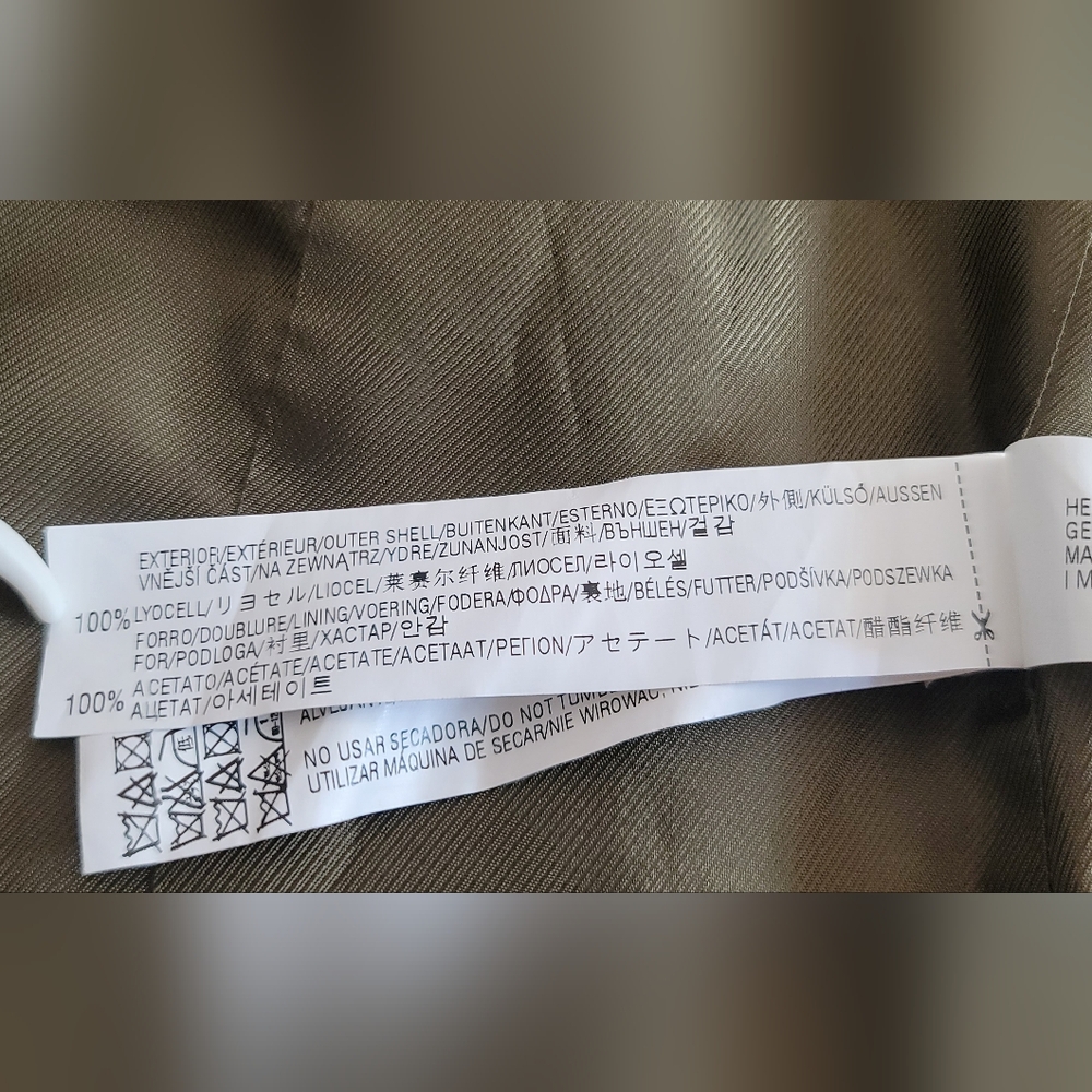 Zara Basic Green Draped Front Blazer - image 7